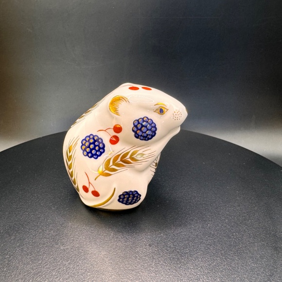 Royal Crown Derby "Harvest Mouse" vintage 1985 w/ rare permanent ceramic stopper - Picture 6 of 12